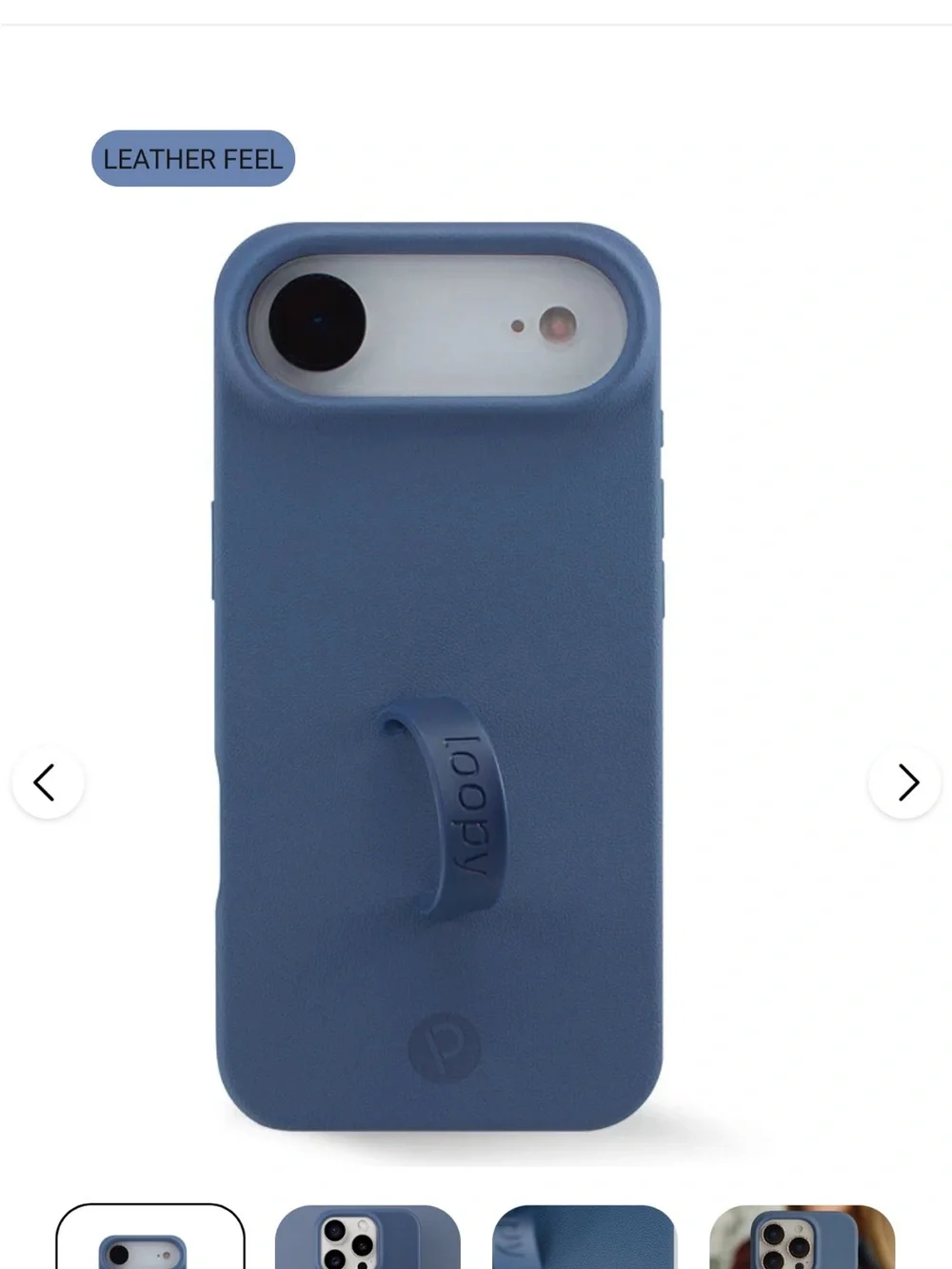 Loopy Cases - iPhone Air denim and black sparkle plus extra loops